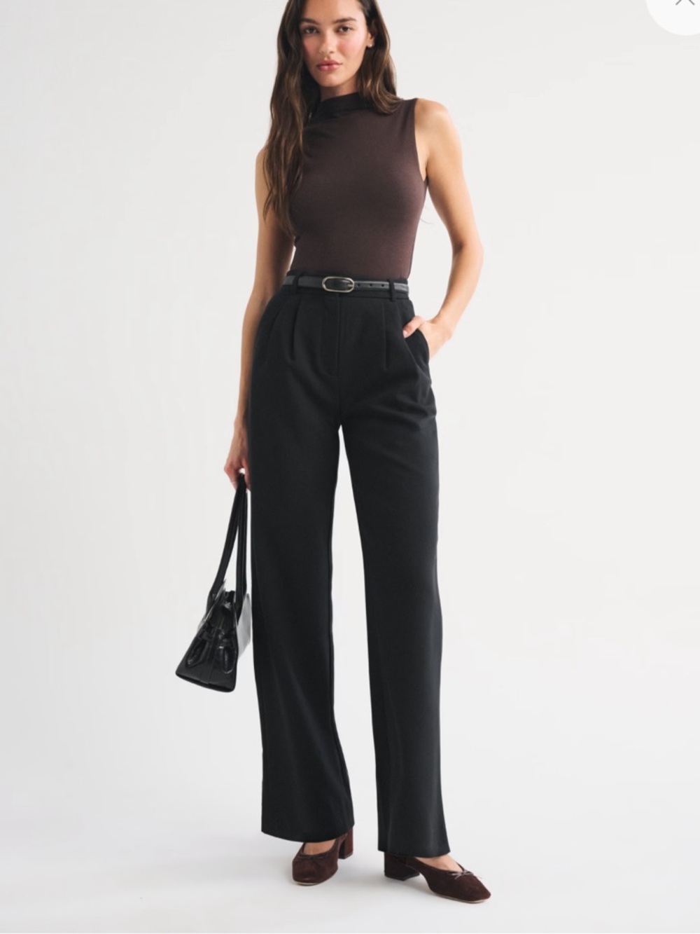 A&F Sloane Tailored Wide Leg Pant